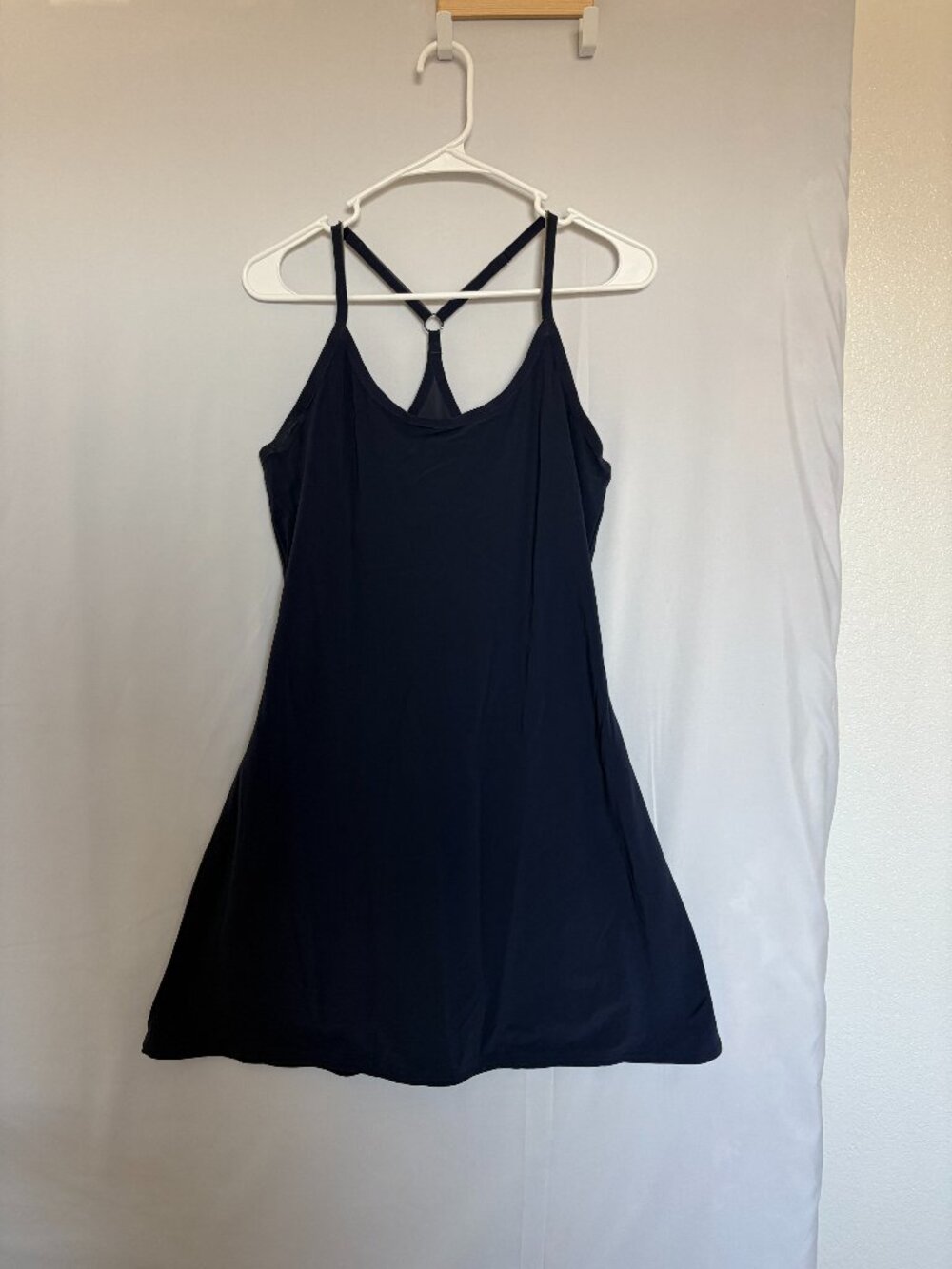 Outdoor Voices Exercise Dress Navy Sz M Built-In Bra